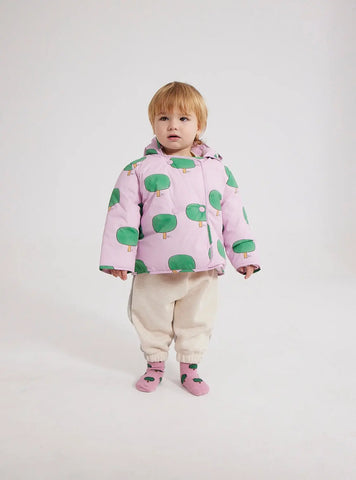 Baby Green Tree All Over Hooded Anorak