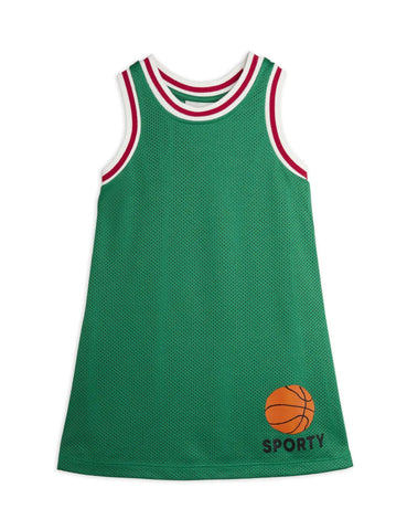 Basket Mesh Tank Dress Grün