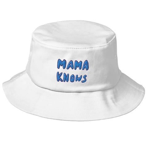 Mama Knows Eimer Hut Weiß