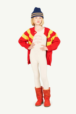 Toucan Kinder Pullover Strickjacke Rot Logo