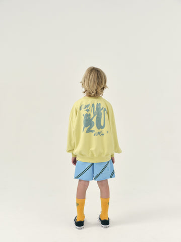 Bubble Sweatshirt Zitronengras Fleece
