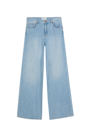 APRIL Blau gebleicht - Weite Loose Fit Jeans