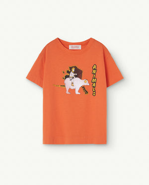 Rooster Kinder T-Shirt Rot