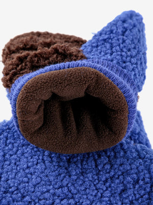 Schafsleder Color Block Blue Handschuhe