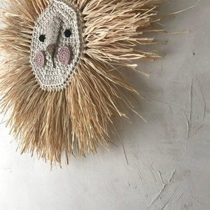 Wanddekoration Lion Crochet Small - Zirkuss